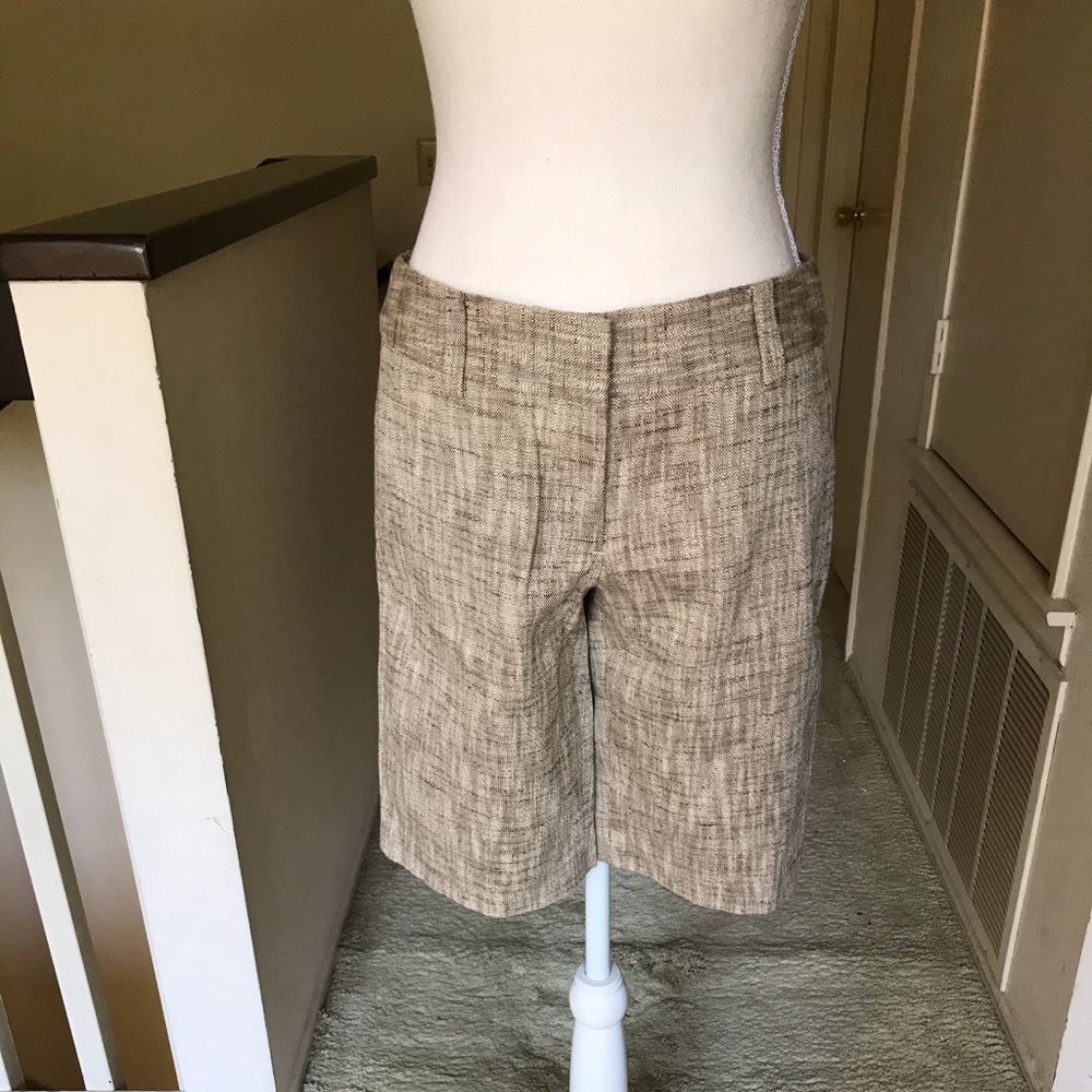 J.Crew linen tweed bermuda shorts